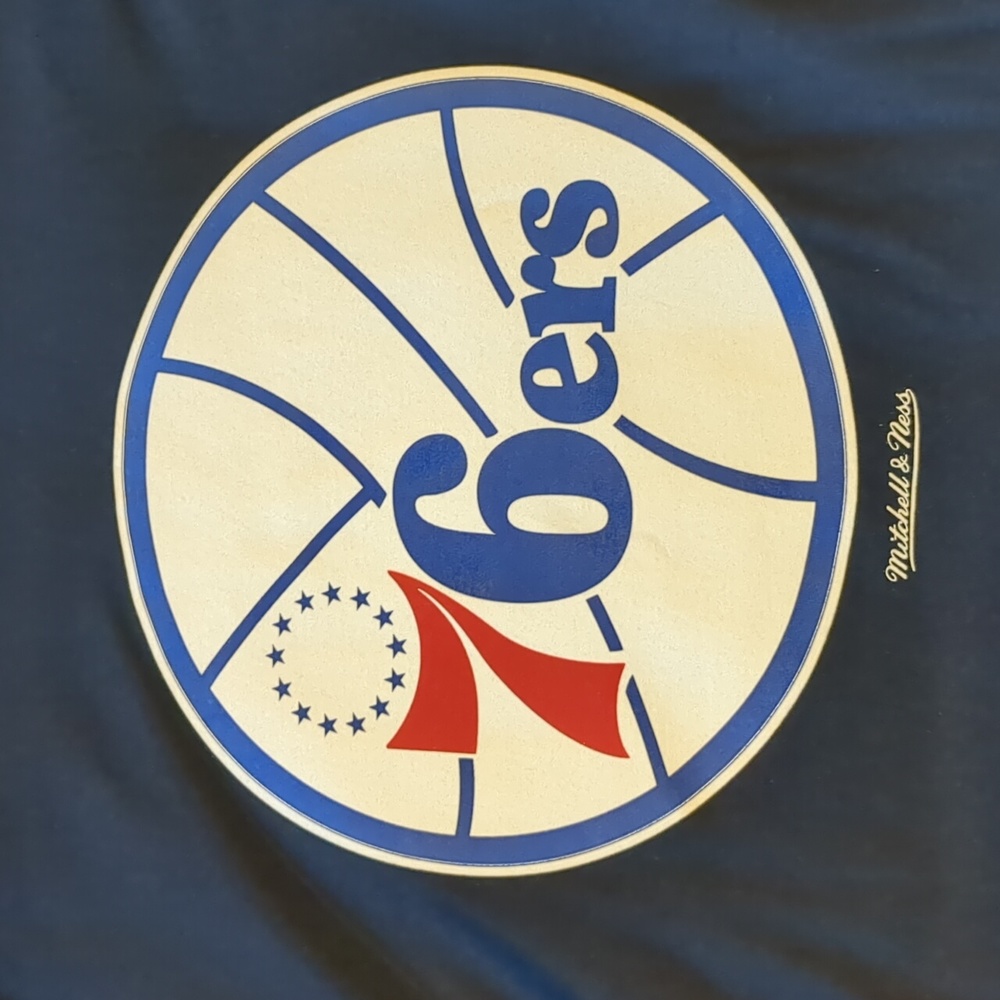 Philadelphia 76ers vintage retro look shirt.
